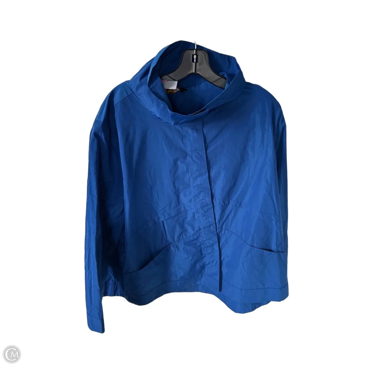 Jacket Windbreaker By Habitat In Blue, Size: Xxl