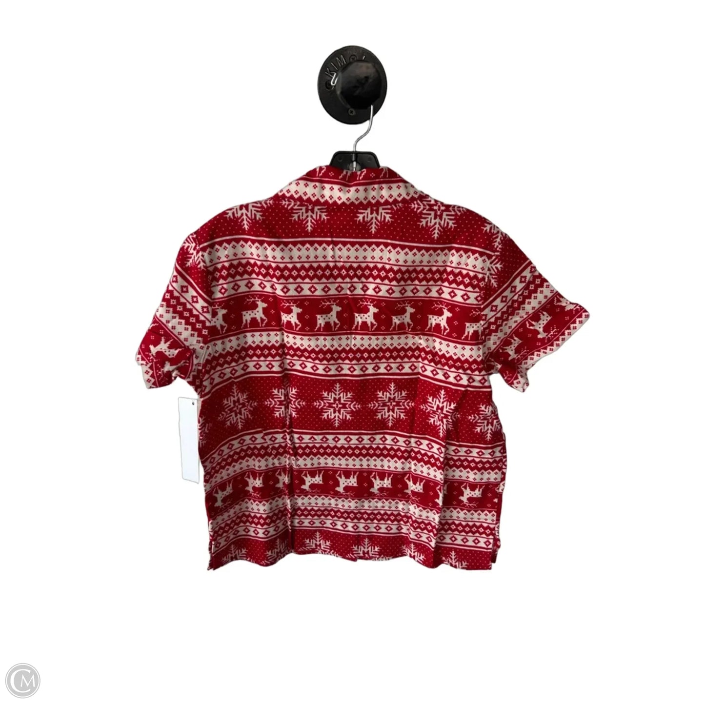 Pajamas 2pc By Old Navy In Red & White, Size: S