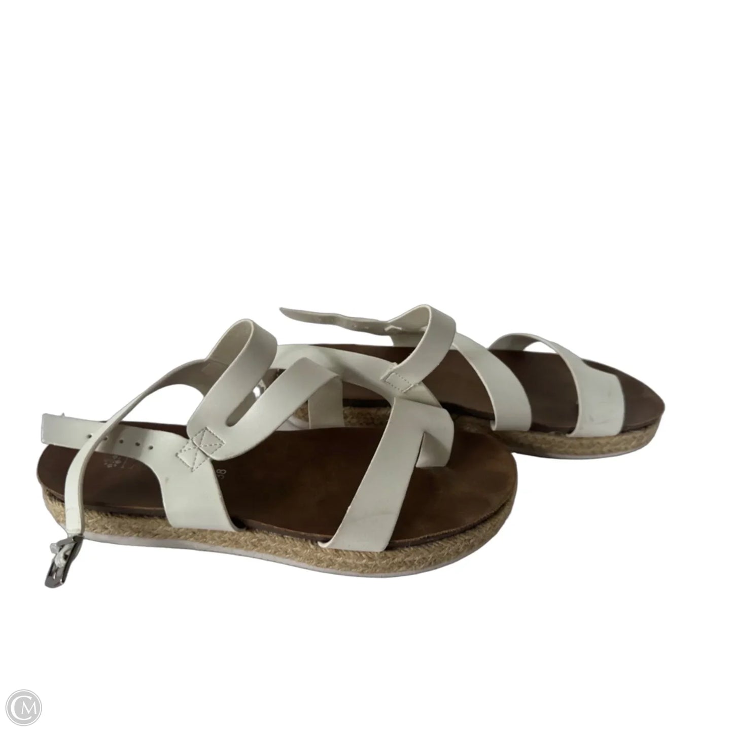 Sandals Flats By Spring Step In White, Size: 7.5