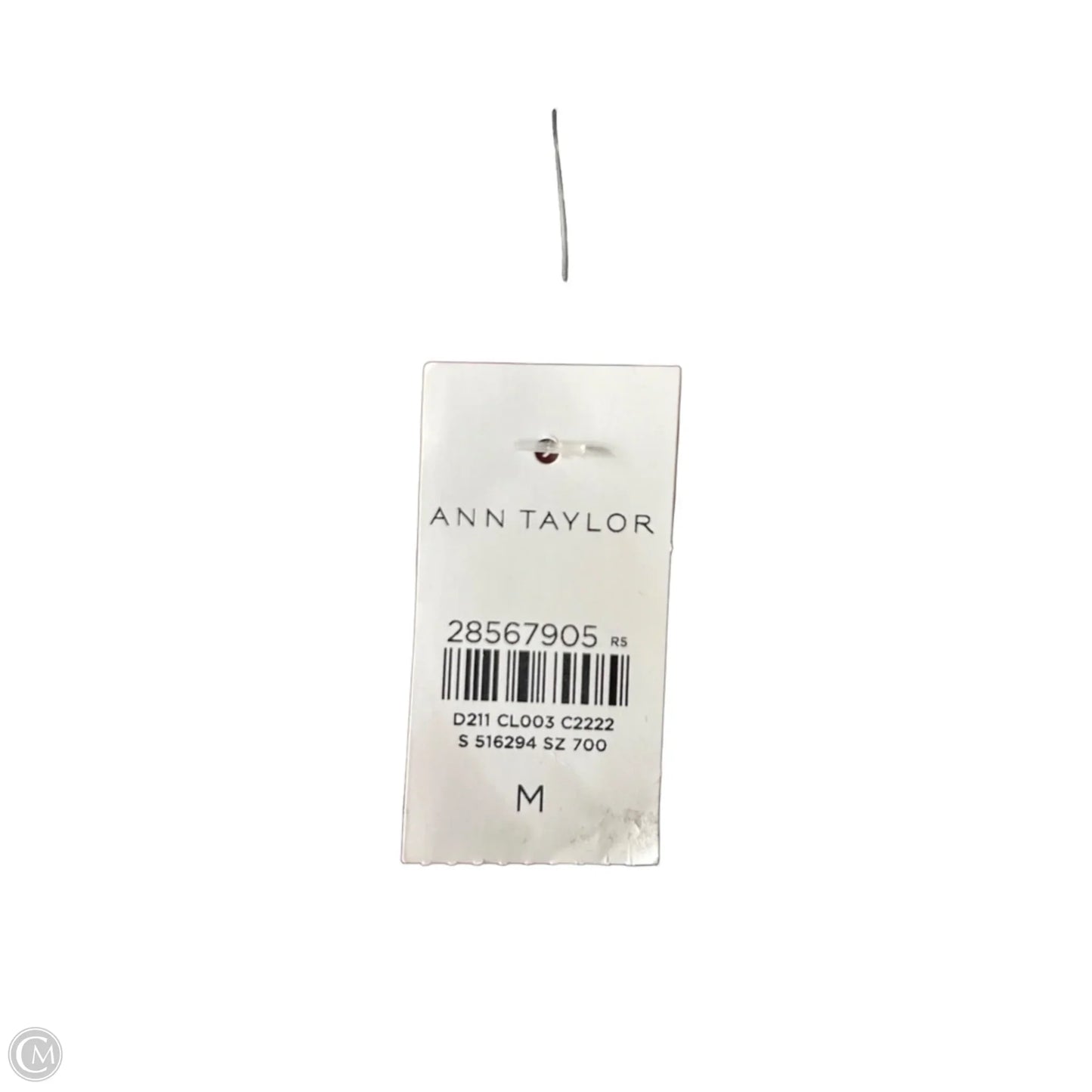 Blouse Long Sleeve By Ann Taylor In Black & Blue, Size: M