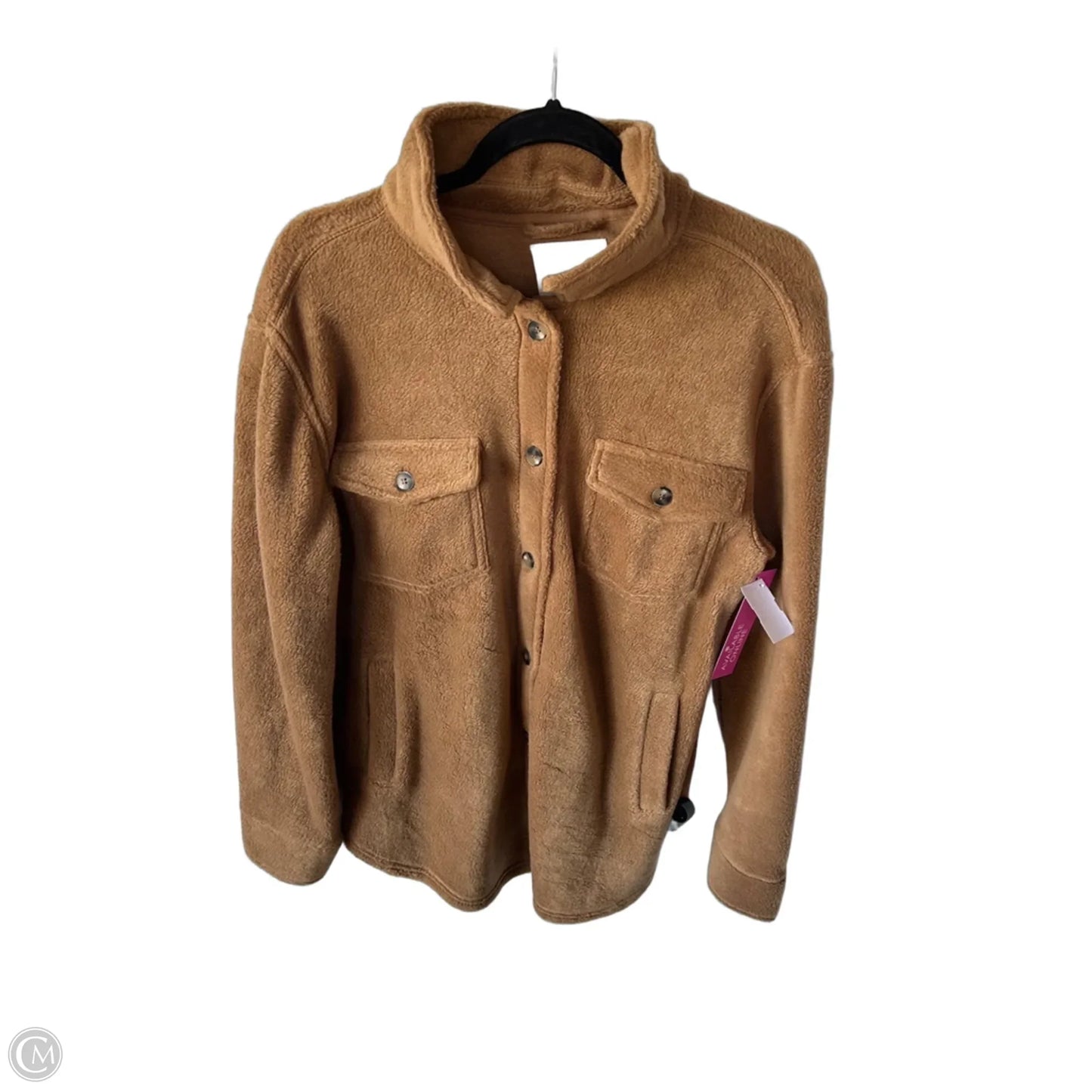 Jacket Shirt By Thread And Supply In Brown, Size: S