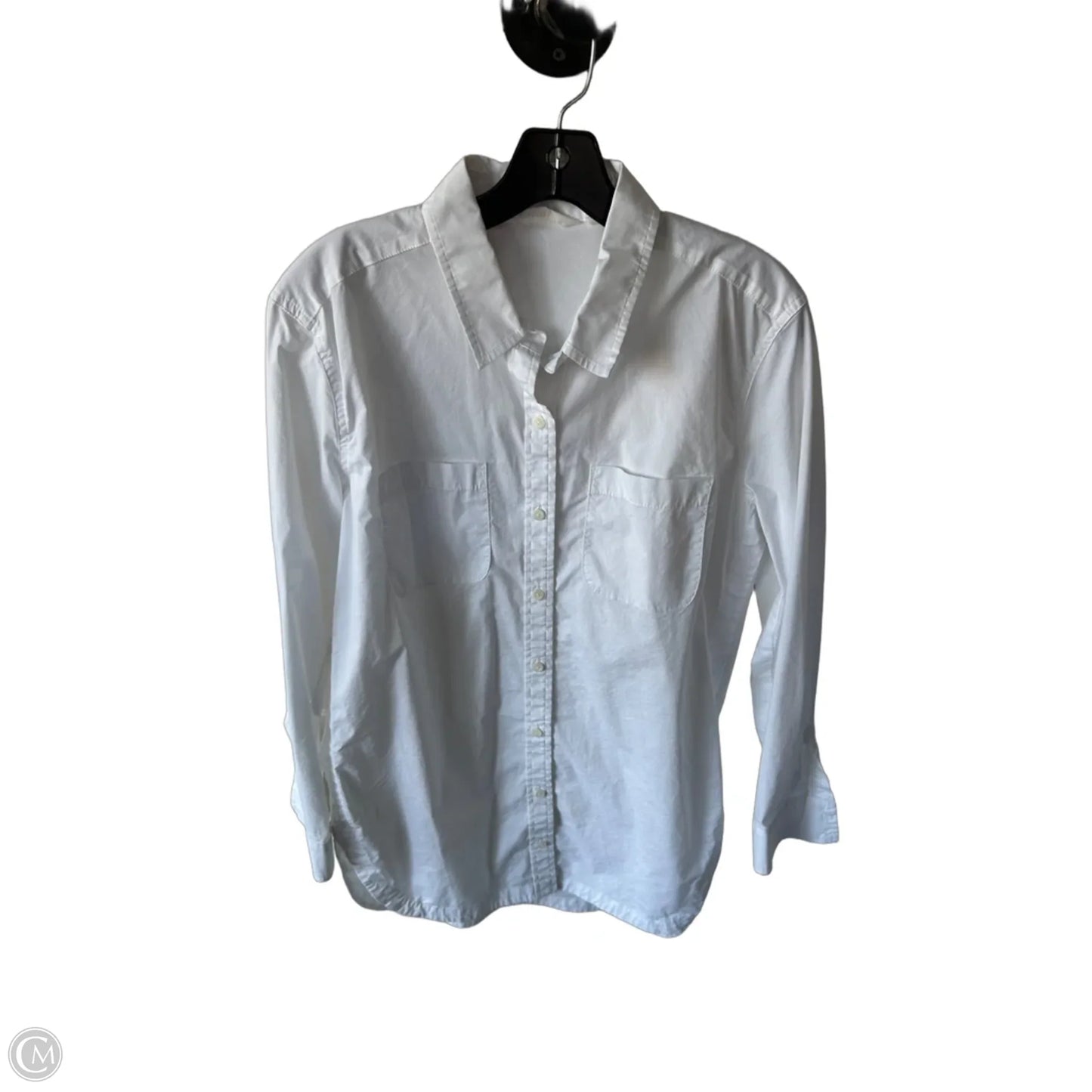 Tunic Long Sleeve By Athleta In White, Size: M