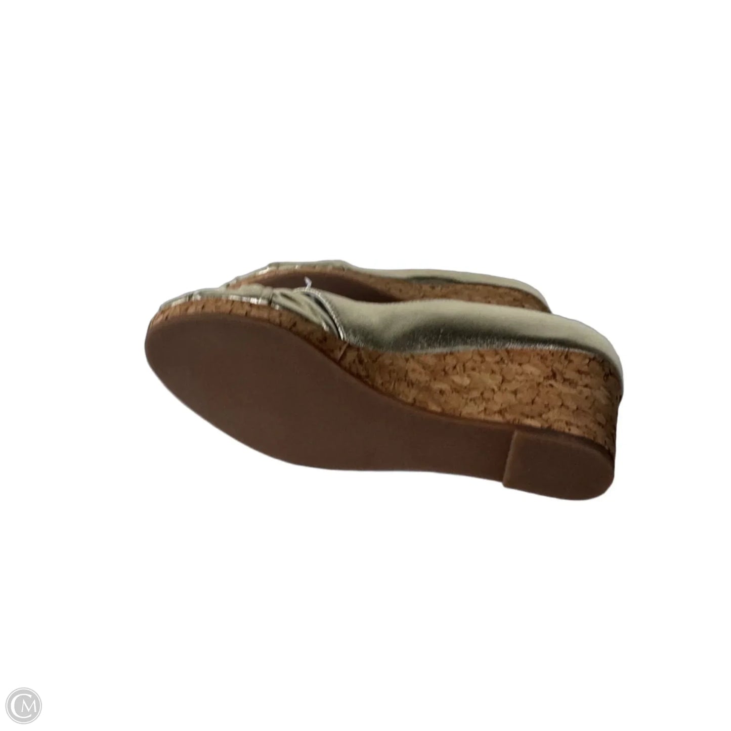Sandals Heels Wedge By Steve Madden In Gold, Size: 6.5