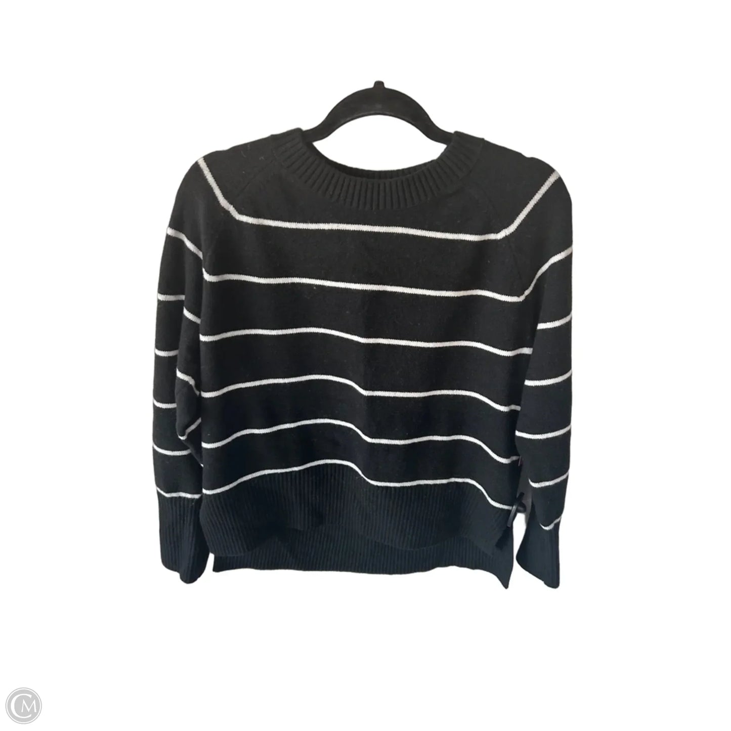 Sweater By Banana Republic In Black & White, Size: L