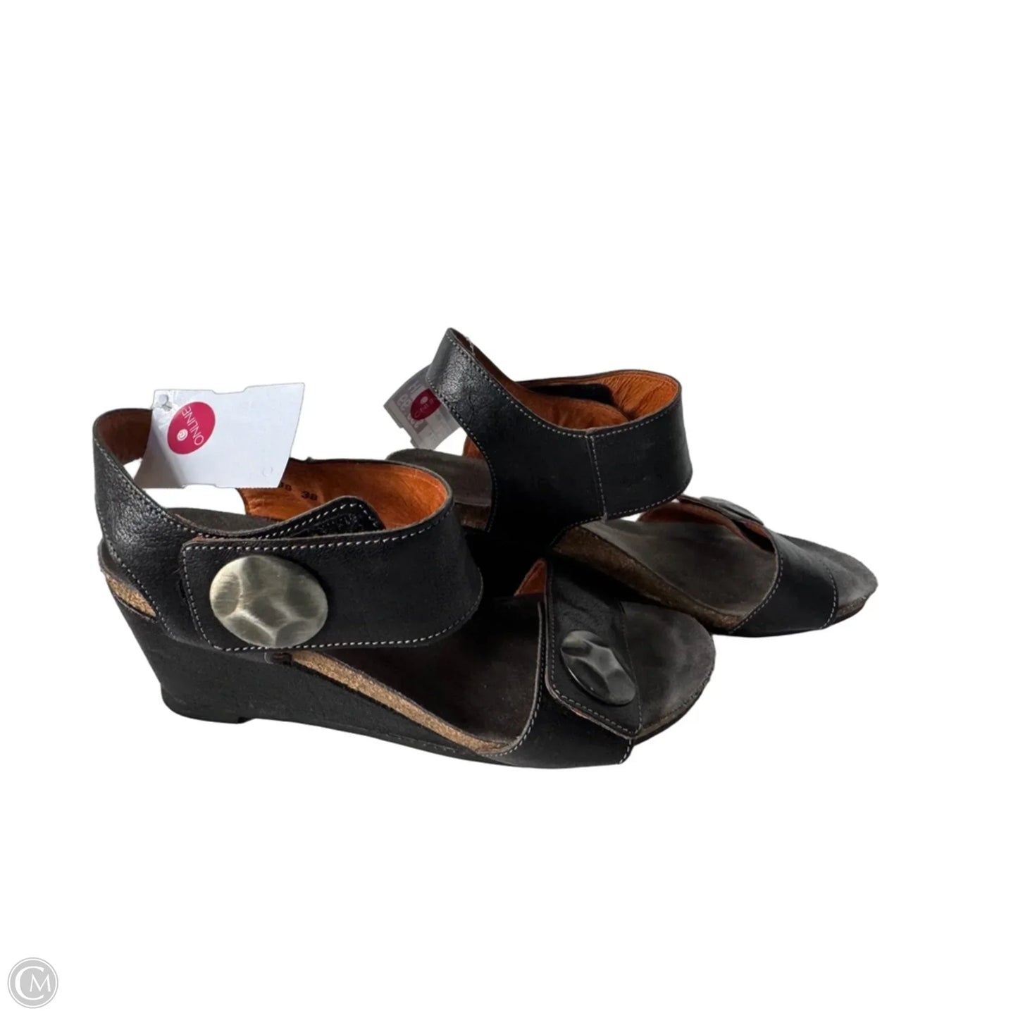 Sandals Heels Wedge By Taos In Black, Size: 7.5