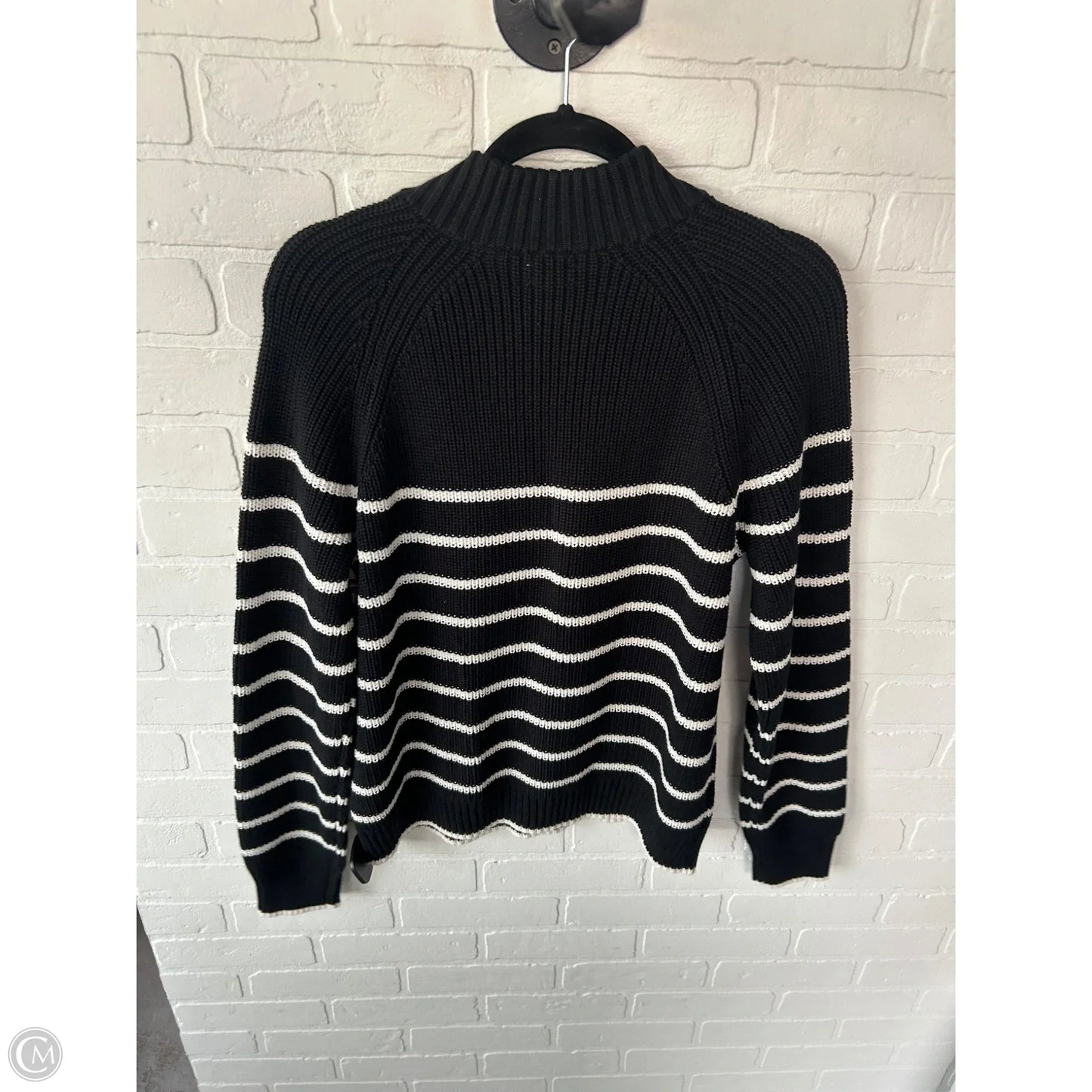 Sweater By J. Crew In Black & White, Size: L