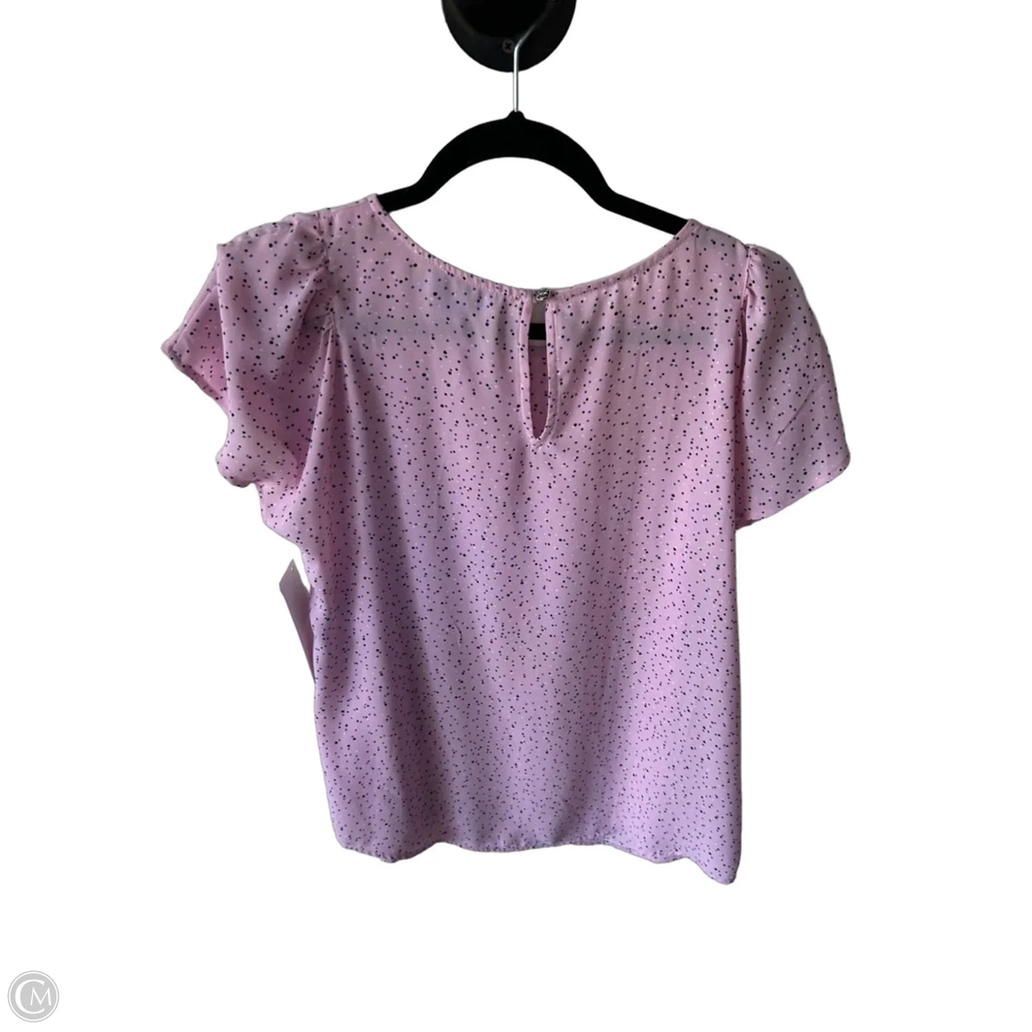 Blouse Short Sleeve By Cece In Pink & Purple, Size: M