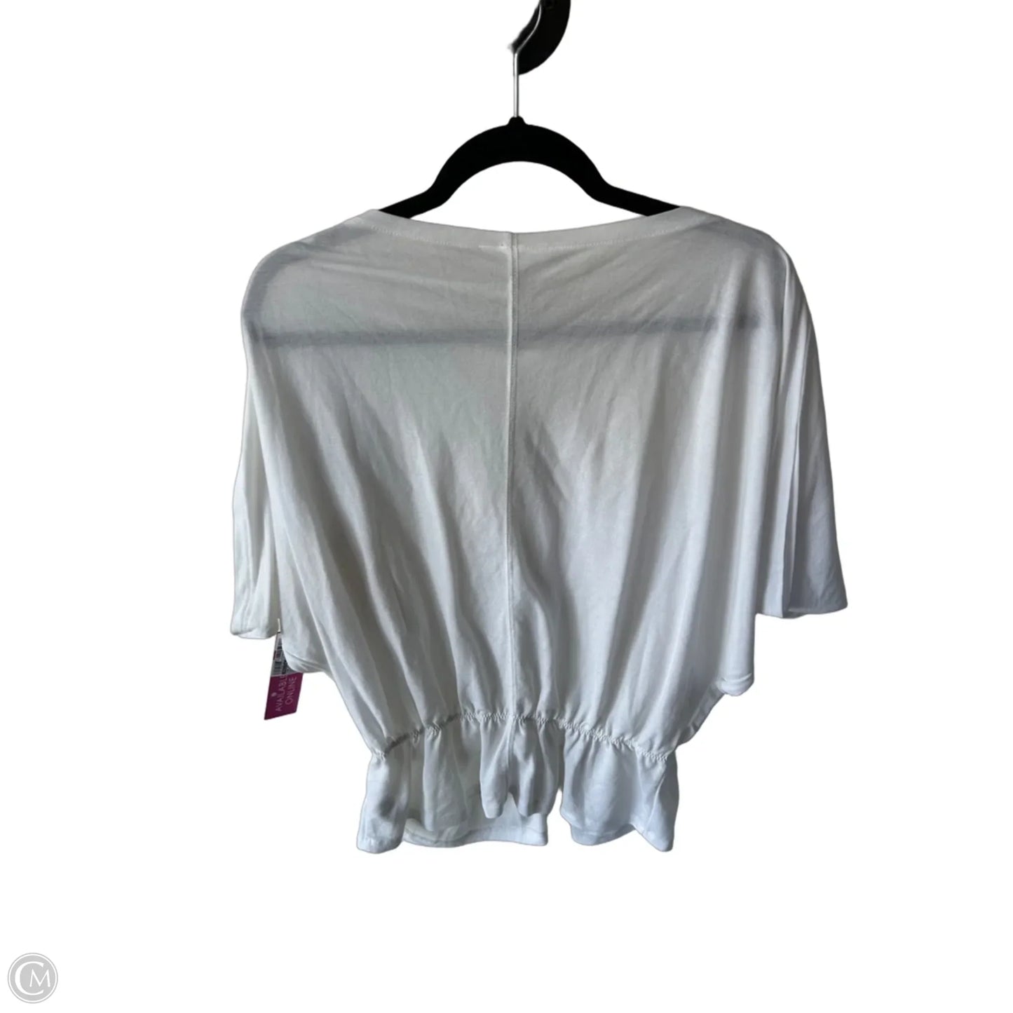 Top Short Sleeve By Prologue In White, Size: M