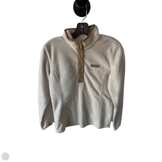 Jacket Fleece By Columbia In Cream & Tan, Size: S