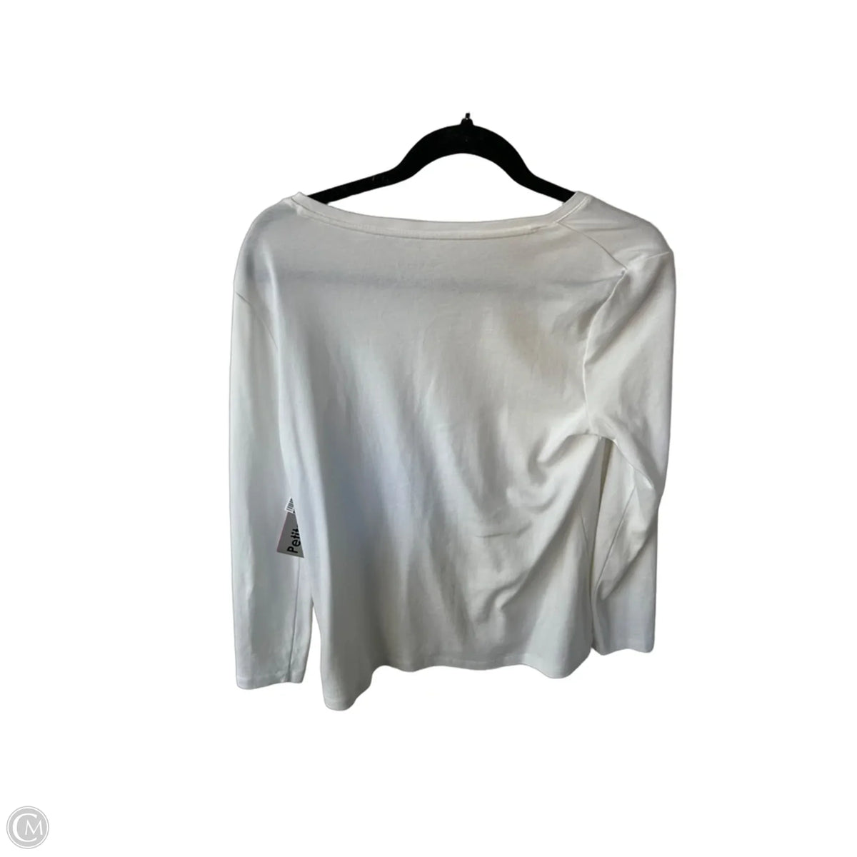 Top Long Sleeve Basic By Talbots In Cream, Size: Lp