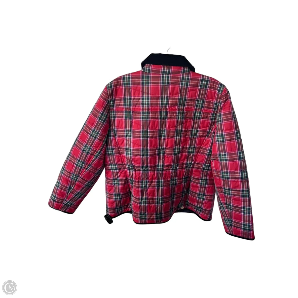 Jacket Puffer & Quilted By Talbots In Plaid Pattern, Size: Lp