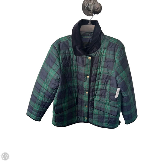 Jacket Puffer & Quilted By Talbots In Plaid Pattern, Size: Lp