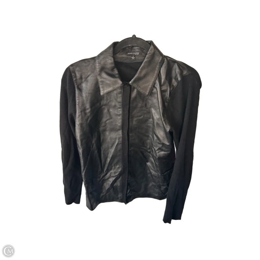 Sweater Cardigan By Anne Klein In Black, Size: M
