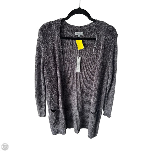 Sweater Cardigan By Joseph A. In Grey, Size: M