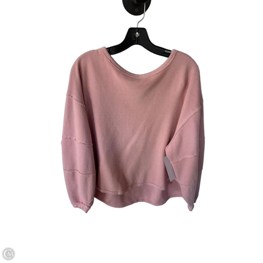 Top Long Sleeve By We The Free In Pink, Size: S