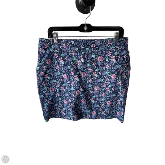 Skirt Mini & Short By Chadwicks In Blue & Pink, Size: 14