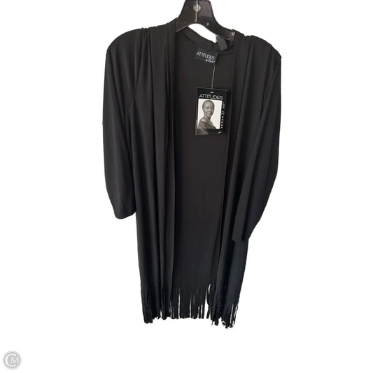Cardigan By Attitude In Black, Size: Lp