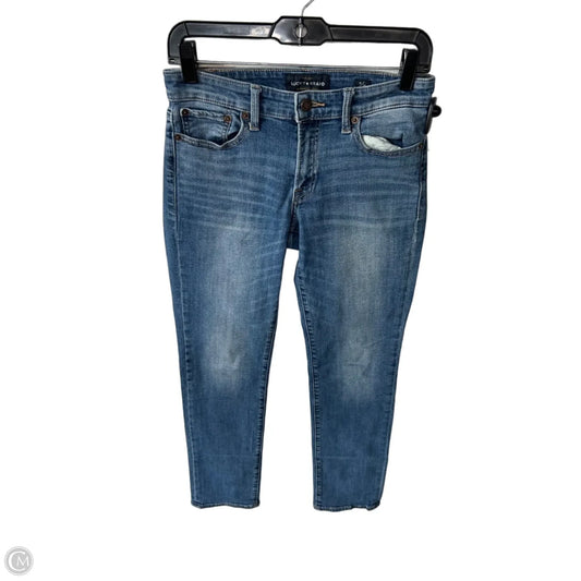 Jeans Straight By Lucky Brand In Blue Denim, Size: 4