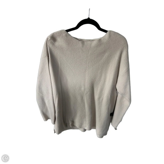 Sweater By Ann Taylor In Cream, Size: L