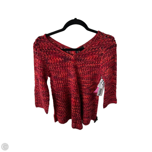 Sweater By New Directions In Orange & Red, Size: Sp