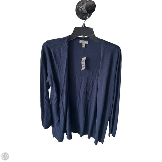 Sweater Cardigan By Style And Company In Navy, Size: M