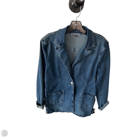 Blazer By Elliott Lauren In Blue Denim, Size: M
