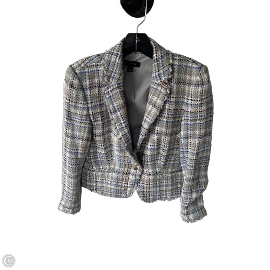 Blazer By Ann Taylor In Grey & White, Size: Xs