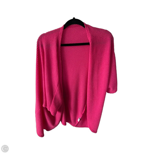 Sweater Cardigan By Cme In Pink, Size: Xxl