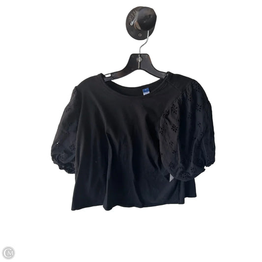 Top Short Sleeve By Old Navy In Black, Size: Xl
