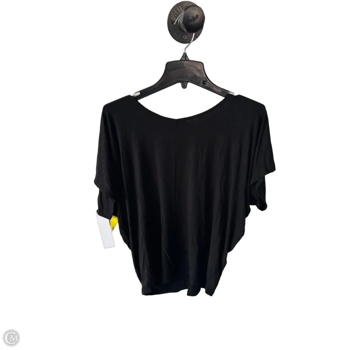 Top Short Sleeve Basic By Cha Cha Vente In Black, Size: Xl