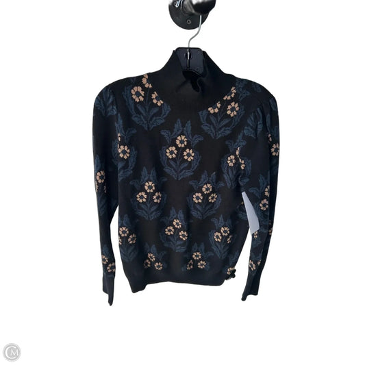 Sweater By Ann Taylor In Black & Blue, Size: S