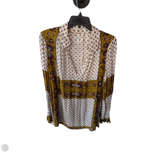Tunic Long Sleeve By Free People In Green, Size: Xs