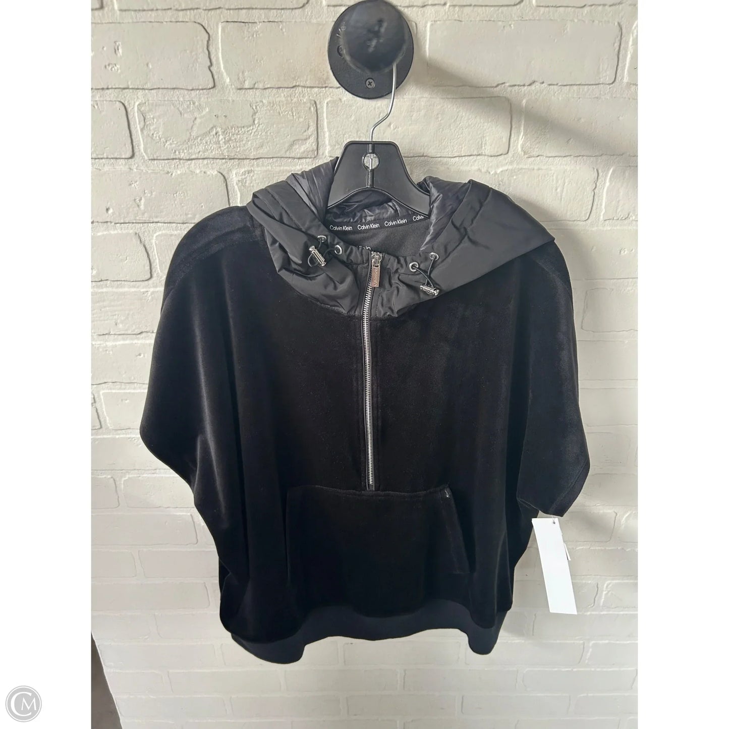 Poncho By Calvin Klein In Black, Size: Xl
