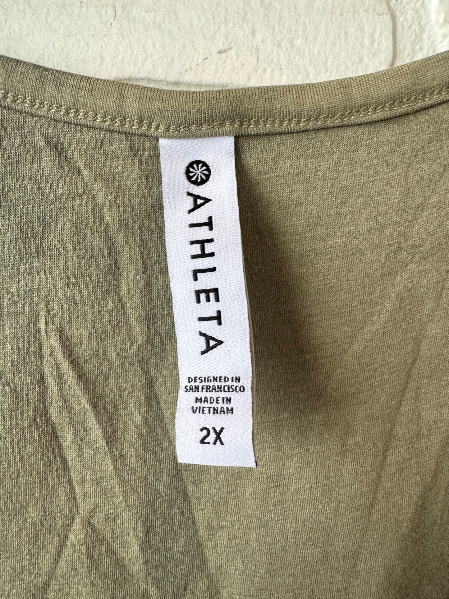 Athletic Dress By Athleta In Green, Size: 2x