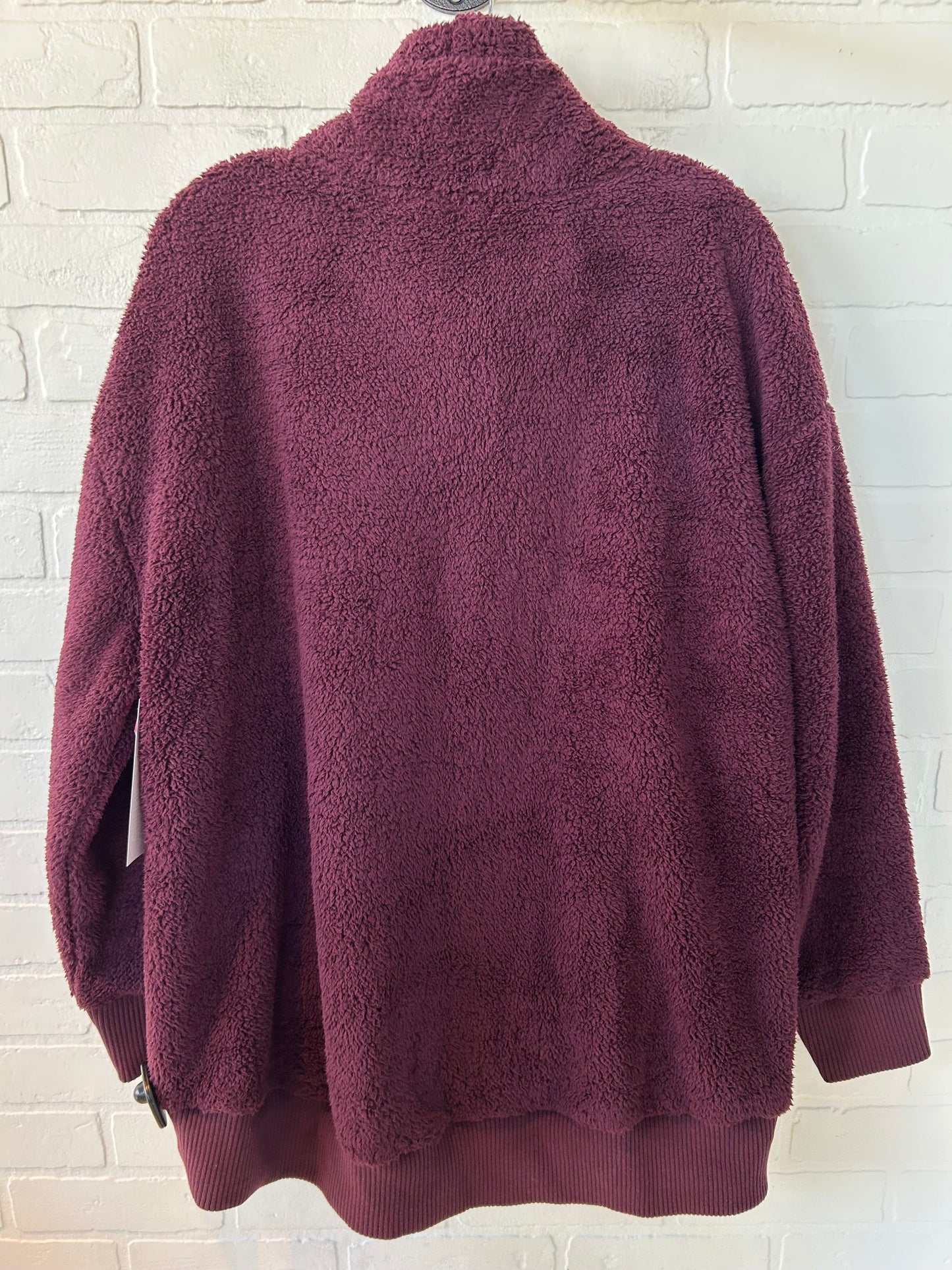 Jacket Fleece By Athleta In Red, Size: Xl