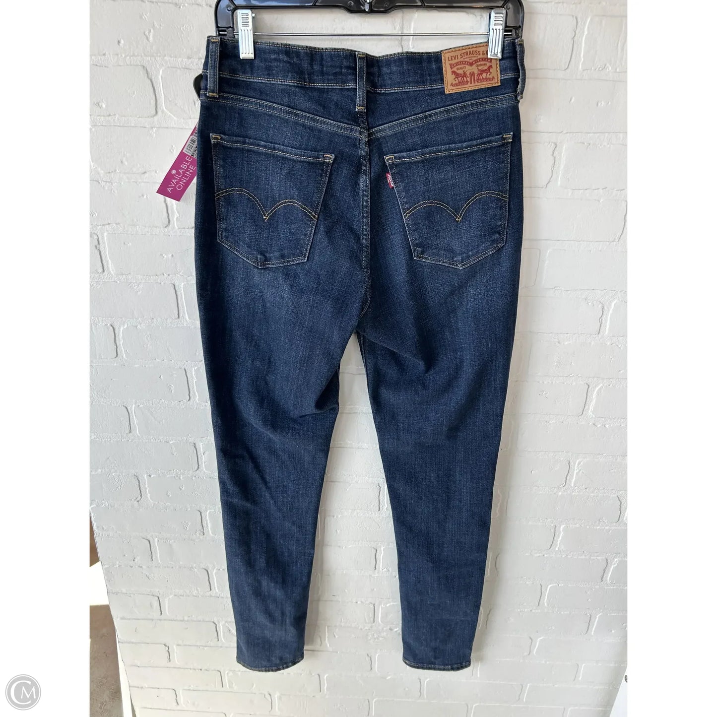 Jeans Skinny By Levis In Blue Denim, Size: 10
