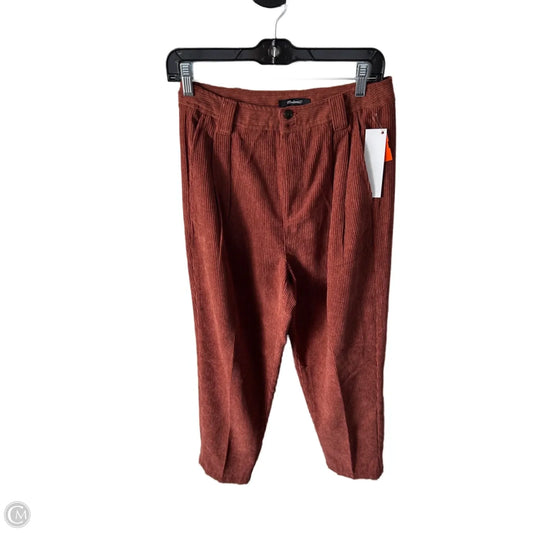 Pants Corduroy By Madewell In Brown, Size: 2