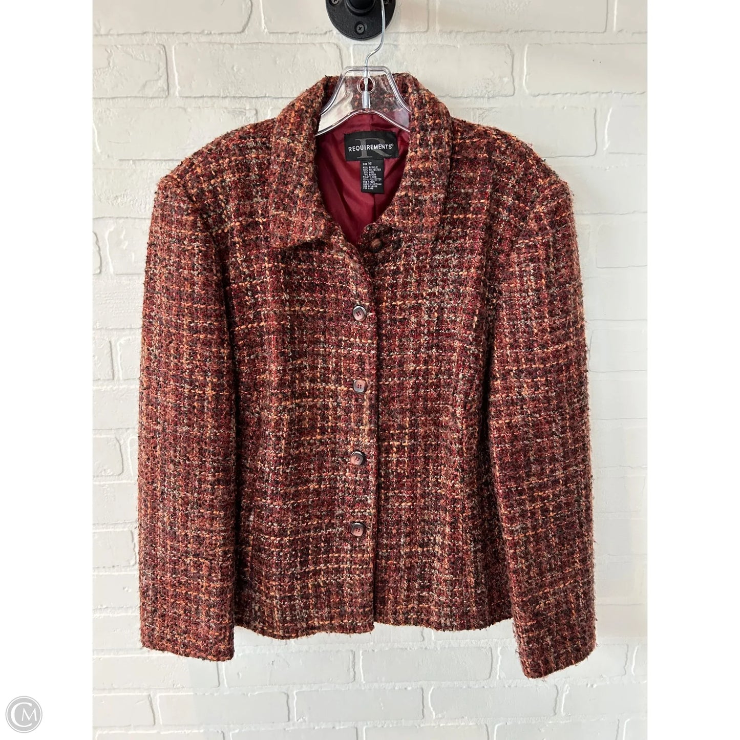Blazer By Requirements In Red, Size: Xl