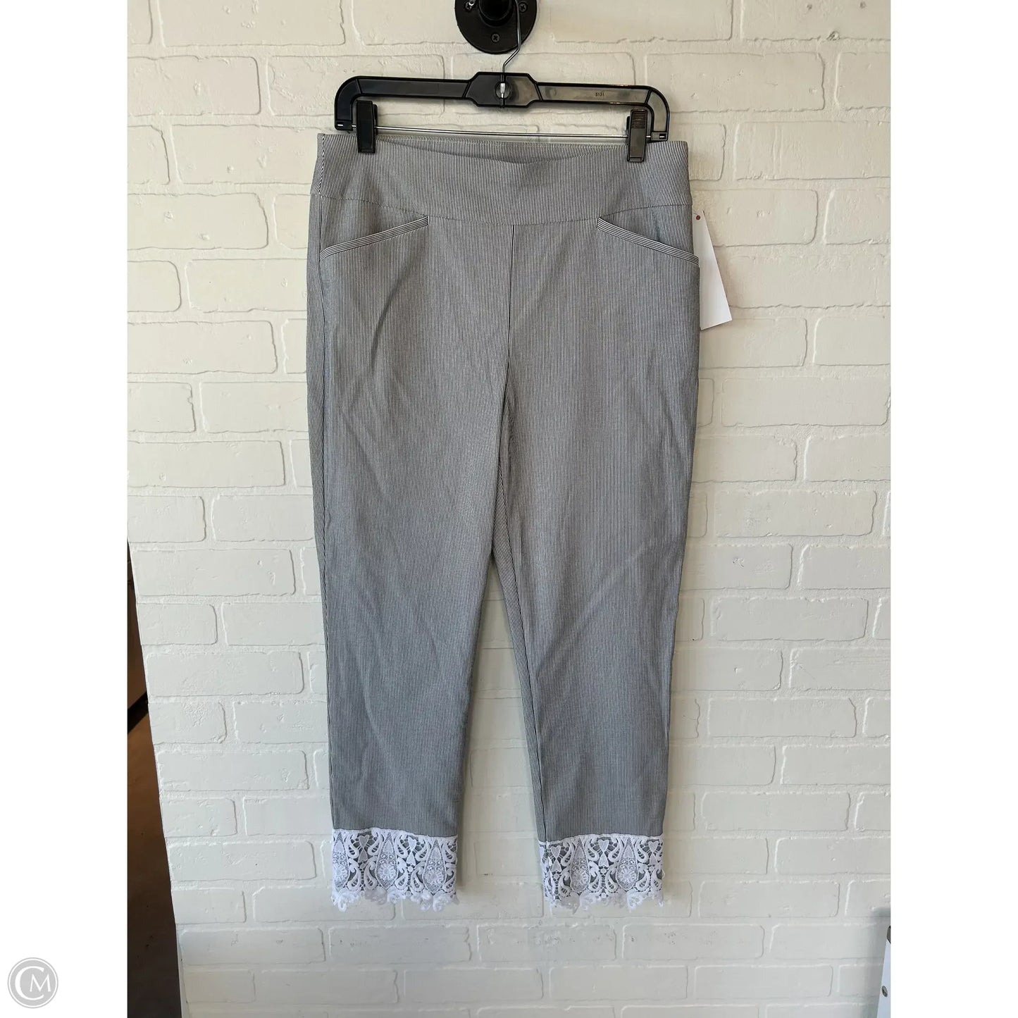 Pants Other By Chicos In Grey & White, Size: 8