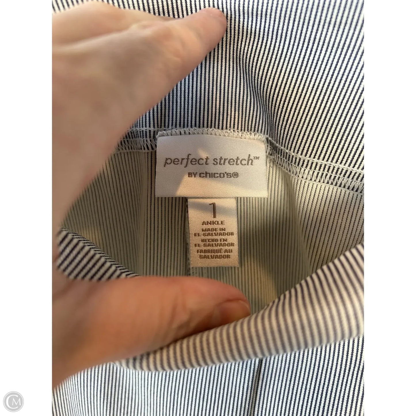 Pants Other By Chicos In Grey & White, Size: 8