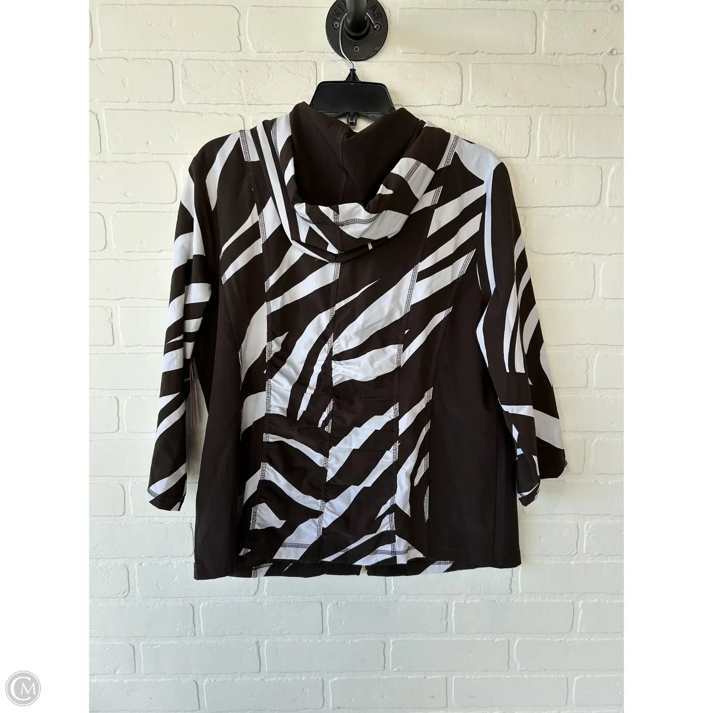 Jacket Other By Chicos In Brown & White, Size: L