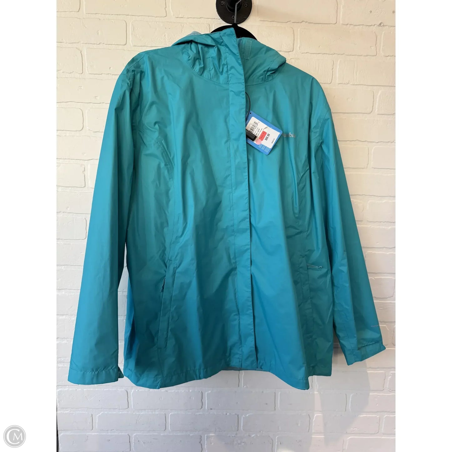 Coat Raincoat By Columbia In Blue, Size: 2x