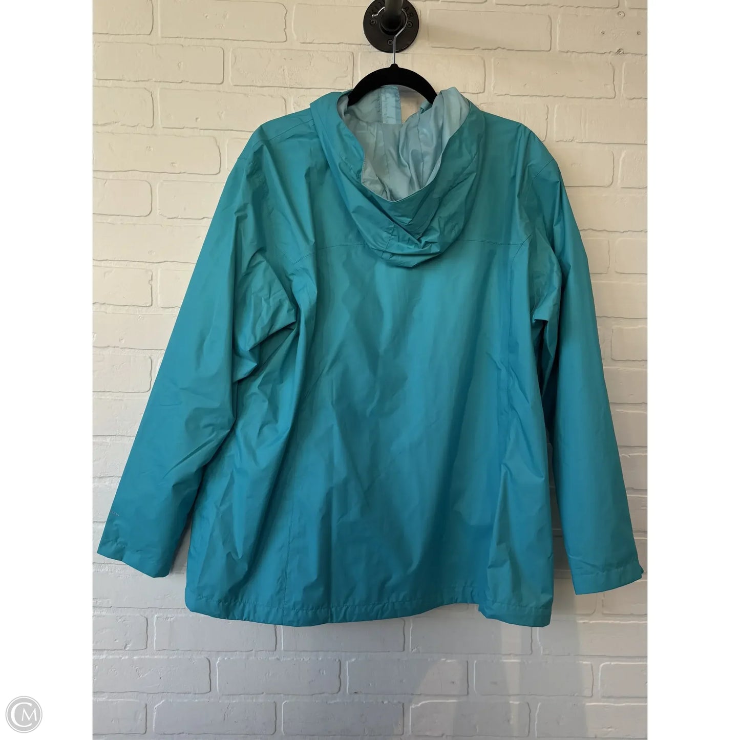 Coat Raincoat By Columbia In Blue, Size: 2x