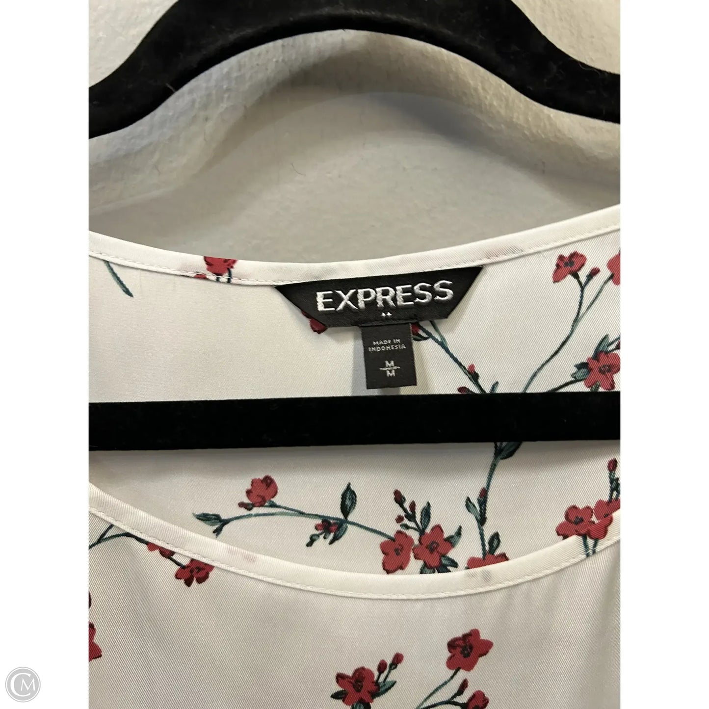 Top Long Sleeve By Express In White, Size: M
