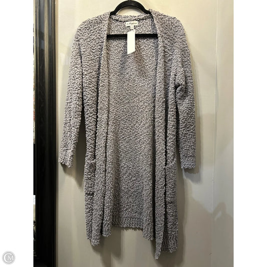 Sweater Cardigan By  macaron  In Grey, Size: S