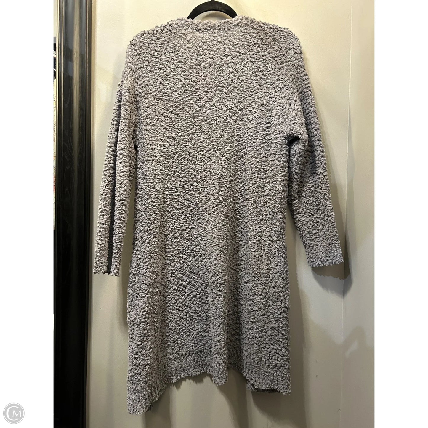 Sweater Cardigan By  macaron  In Grey, Size: S