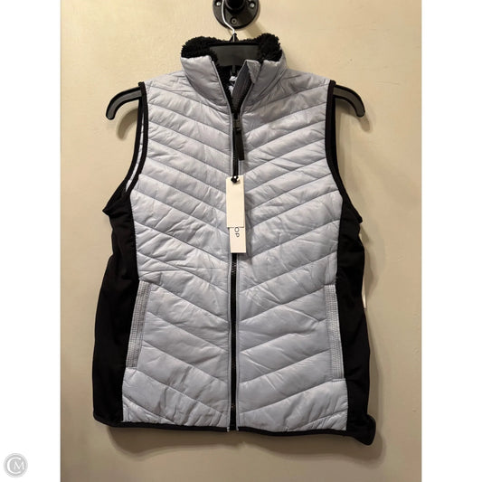 Vest Puffer & Quilted By Workshop In Black & Blue, Size: S