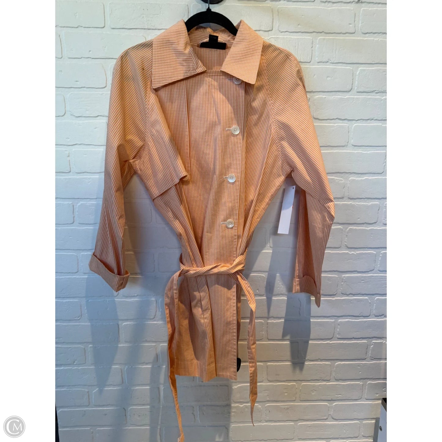 Jacket Other By Ellen Tracy In Orange & White, Size: S