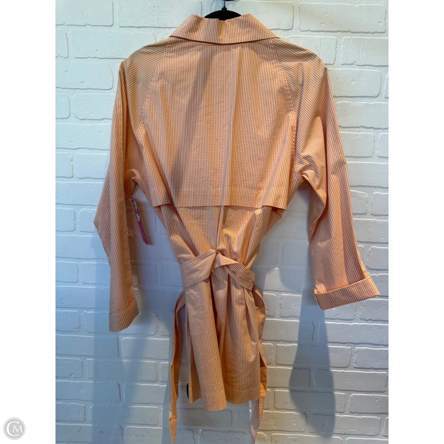 Jacket Other By Ellen Tracy In Orange & White, Size: S