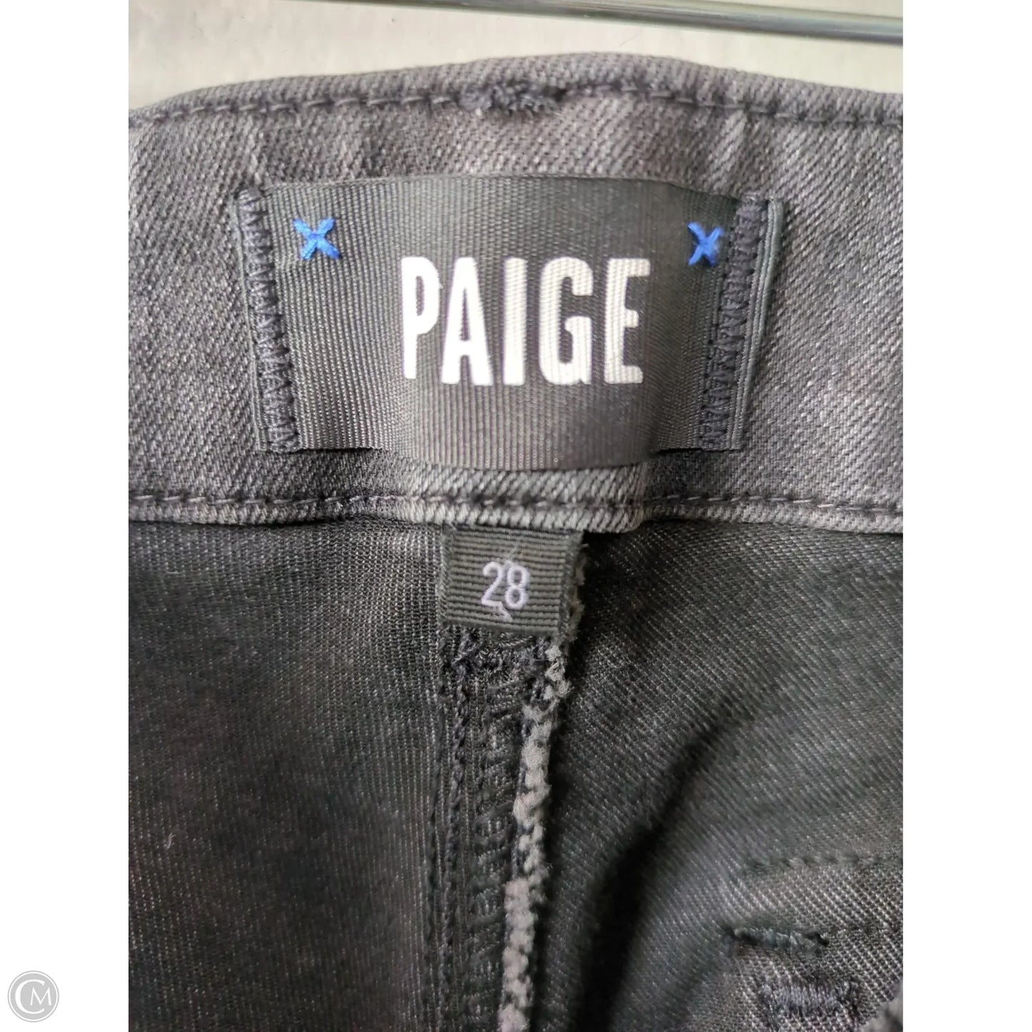 Jeans Skinny By Paige In Grey Denim, Size: 6